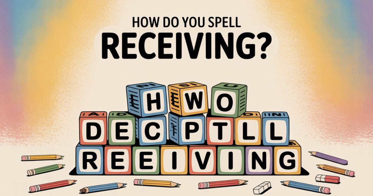 How Do You Spell Receiving