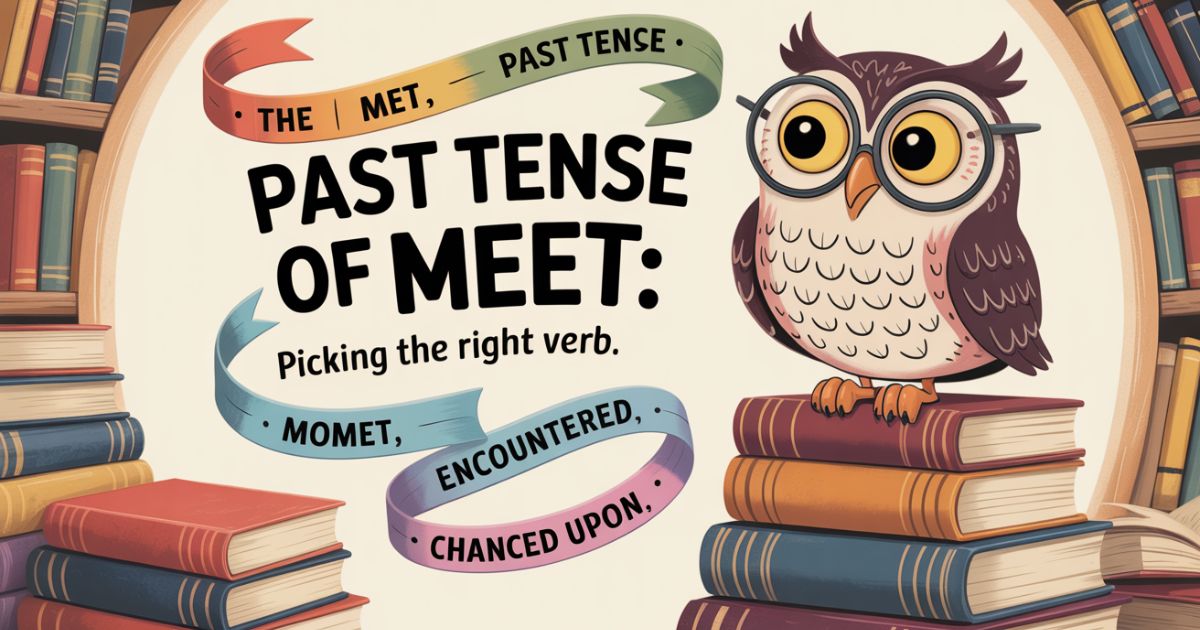 The Past Tense of Meet Picking the Right Verb