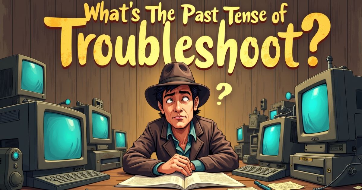 What’s the Past Tense of Troubleshoot?