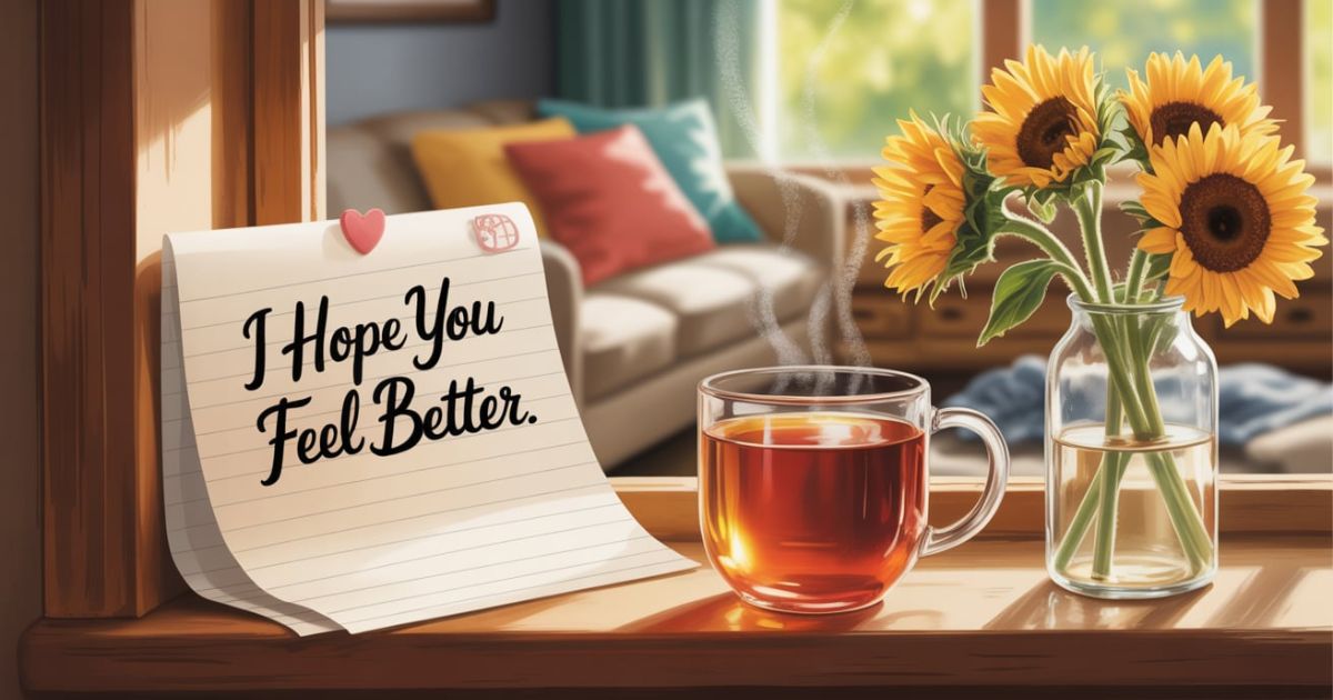I Hope You Feel Better